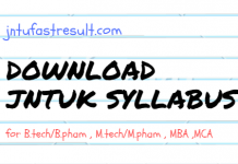 JNTUK SYLLABUS DOWNLOAD