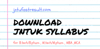 JNTUK SYLLABUS DOWNLOAD