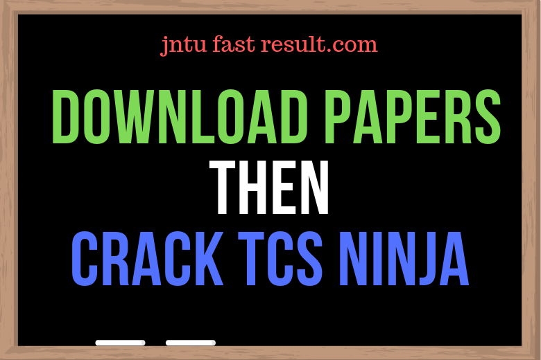 TCS NINJA TEST PAPERS