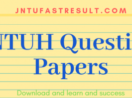 jntuh previous question papers