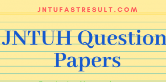 jntuh previous question papers