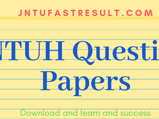 jntuh previous question papers