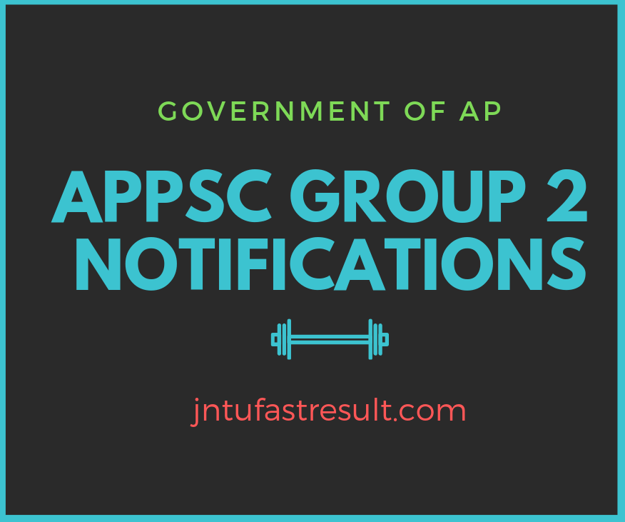 APPSC Group 2 Notification 2018