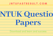 JNTUK Old Question Papers