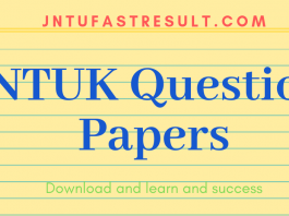 JNTUK Old Question Papers