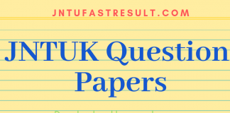 JNTUK Old Question Papers