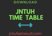 jntuh exams timetable