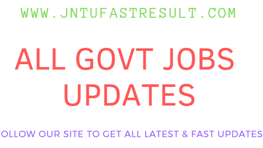 GOVT JOBS NOTIFICATION