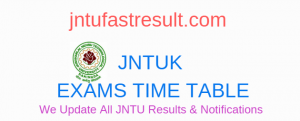 JNTUK B.Tech 2-1 Sem Exam Timetable 2021