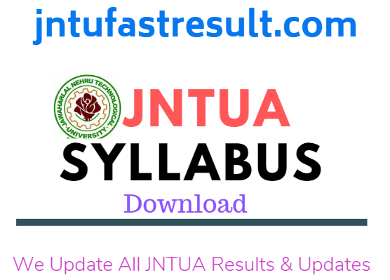 jntua syllabus books