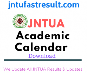 Jntua Academic Calenders 2019