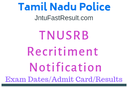 Tamil Nadu Police Constable Admit Cards 2019