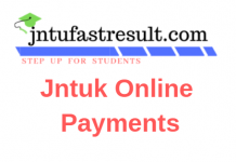 Jntuk Online Payments Procedure