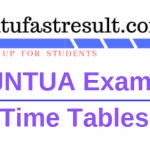 JNTUA Exams Time Table 2019