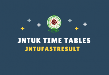 JNTUK Time Tables 2019