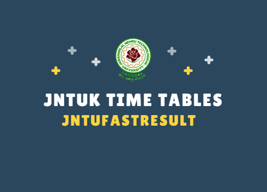 JNTUK B.Tech/B.Pharm Special Supply Exam Timetables Sept 2022 -OUT