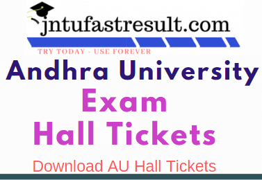 AU Degree  Exam Hall Tickets 2019