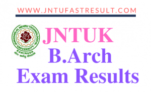 JNTUK B.Arch Exam Results