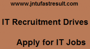 IT Recruitment drive