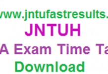 JNTUH-MBA-Exam-Time-Table