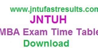 JNTUH-MBA-Exam-Time-Table