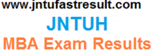 jntuh mba exam results