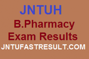 jntuh b.pharm 1-2 semester results