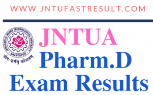 JNTUA PharmD Exam Results