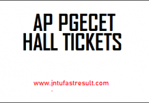 AP-PGECET-Hall Tickets