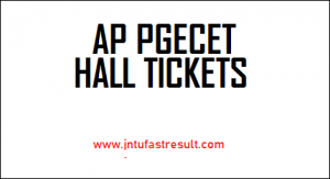 AP-PGECET-Hall Tickets
