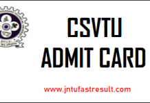 CSVTU-admit-card