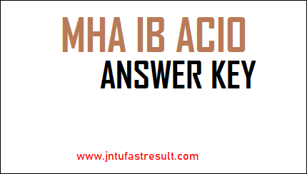 MHA-IB-ACIO-Answer-Key