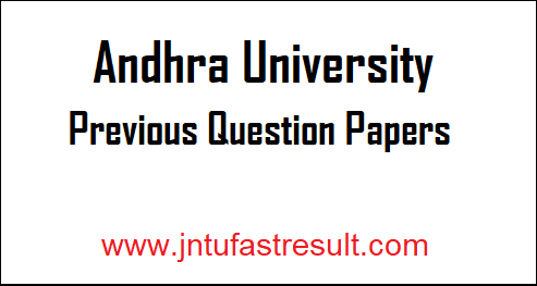Andhra-University-Previous-Question Papers