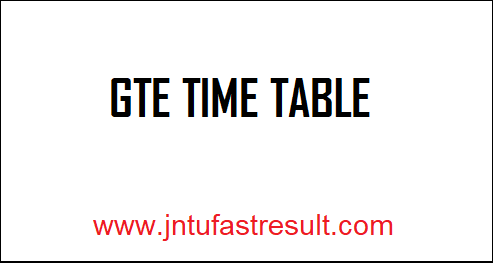 GTE-TIME-TABLE