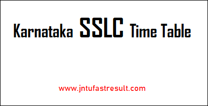 Karnataka-SSLC-Time-Table