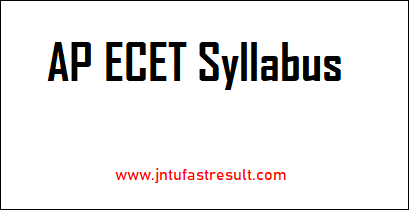 AP ECET Syllabus